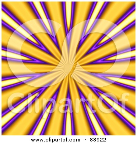 Royalty-Free (RF) Clipart Illustration of a Purple And Orange Burst Background by Arena Creative