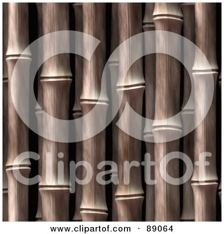 Royalty-Free (RF) Clipart Illustration of a Thick Bamboo Stalk Background by Arena Creative