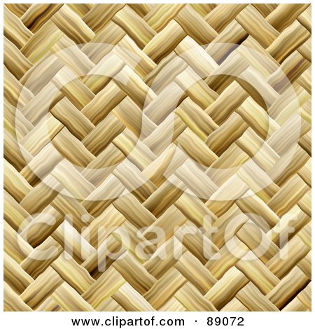 Royalty-Free (RF) Clipart Illustration of a Tightly Weaved Basket Texture by Arena Creative