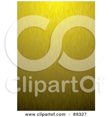 Royalty-Free (RF) Clipart Illustration of a Shiny Vertical Brushed Gold Texture Background by michaeltravers