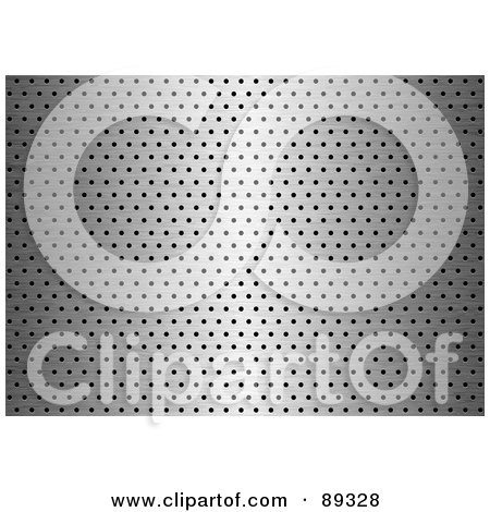 Royalty-Free (RF) Clipart Illustration of a Stainless Steel Grill Background by michaeltravers