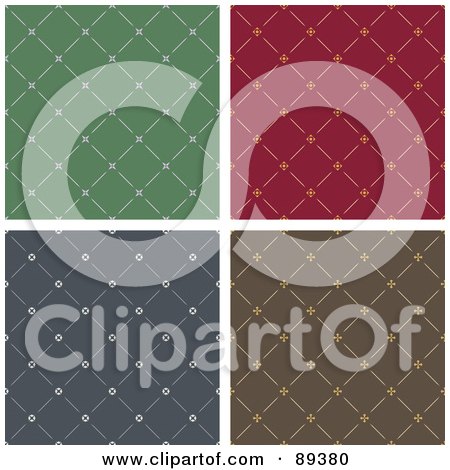 Royalty-Free (RF) Clipart Illustration of a Digital Collage Of Sewn Pattern Backgrounds - Version 2 by Frisko