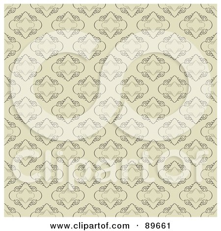 Royalty-Free (RF) Clipart Illustration of a Seamless Swirl Pattern Background - Version 8 by BestVector