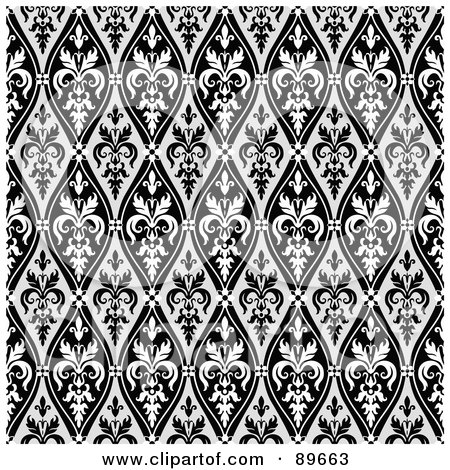 Royalty-Free (RF) Clipart Illustration of a Seamless Pattern Background - Version 22 by BestVector