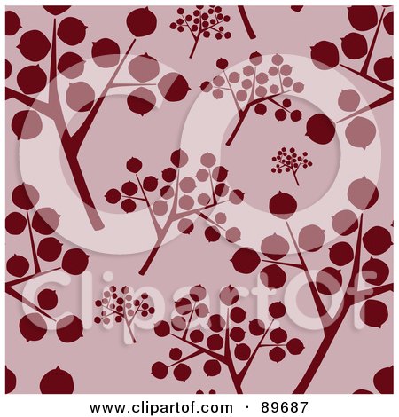 Royalty-Free (RF) Clipart Illustration of a Seamless Twig Pattern Background by BestVector