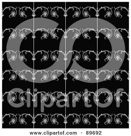 Royalty-Free (RF) Clipart Illustration of a Seamless Iron Gate Pattern Background - Version 2 by BestVector