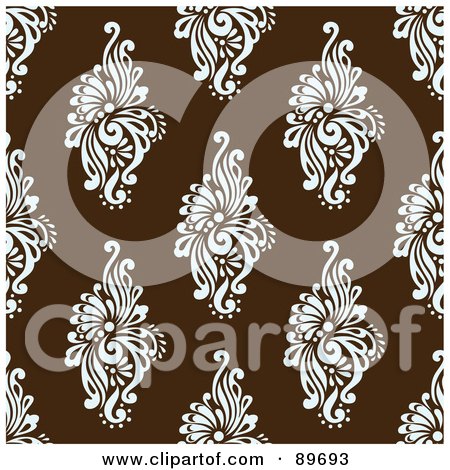 Royalty-Free (RF) Clipart Illustration of a Seamless Swirl Pattern Background - Version 6 by BestVector