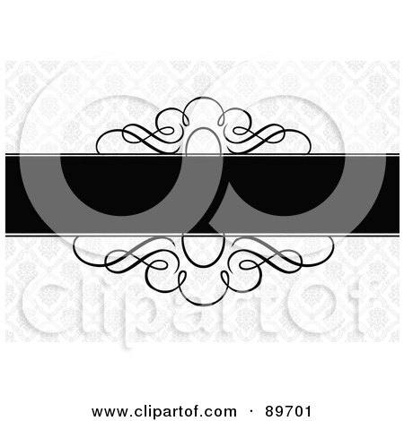 Royalty-Free (RF) Clipart Illustration of an Invitation Border And Frame With Copyspace - Version 21 by BestVector