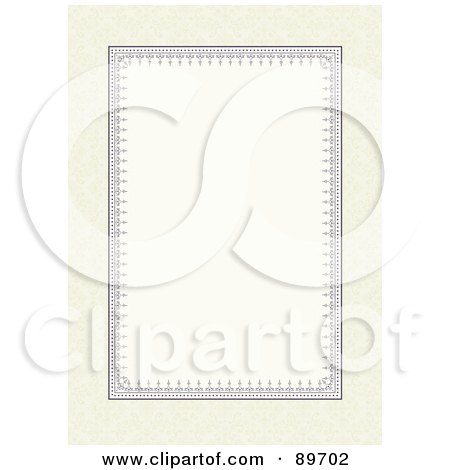 Royalty-Free (RF) Clipart Illustration of an Invitation Border And Frame With Copyspace - Version 17 by BestVector