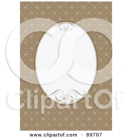 Royalty-Free (RF) Clipart Illustration of an Invitation Border And Frame With Copyspace - Version 16 by BestVector