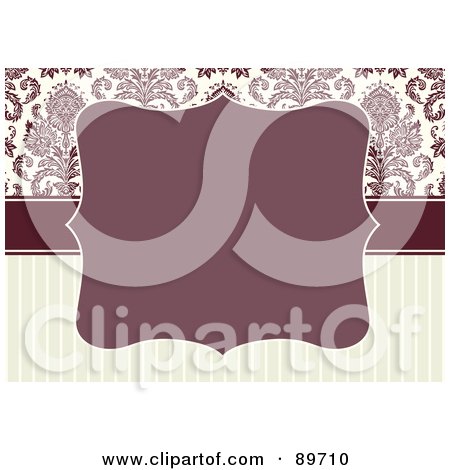 Royalty-Free (RF) Clipart Illustration of an Invitation Border And Frame With Copyspace - Version 18 by BestVector