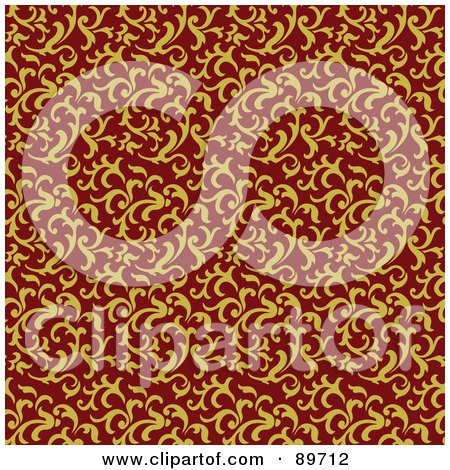 Royalty-Free (RF) Clipart Illustration of a Seamless Swirl Pattern Background - Version 1 by BestVector