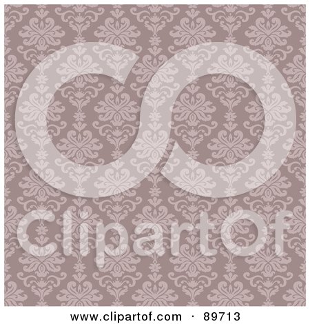 Royalty-Free (RF) Clipart Illustration of a Seamless Leaf Pattern Background - Version 6 by BestVector