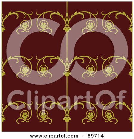 Royalty-Free (RF) Clipart Illustration of a Seamless Iron Gate Pattern Background - Version 1 by BestVector