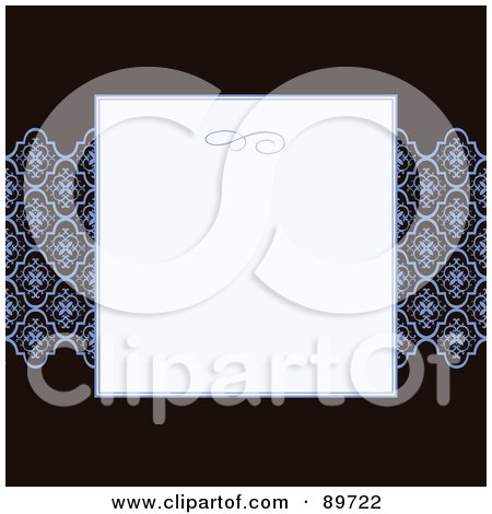 Royalty-Free (RF) Clipart Illustration of an Invitation Border And Frame With Copyspace - Version 23 by BestVector