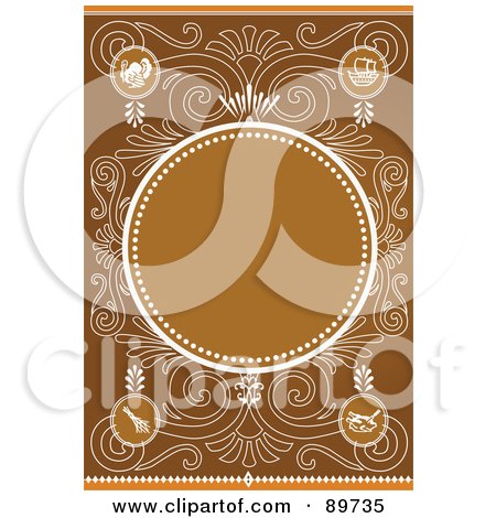 Royalty-Free (RF) Clipart Illustration of an Invitation Border And Frame With Copyspace - Version 32 by BestVector