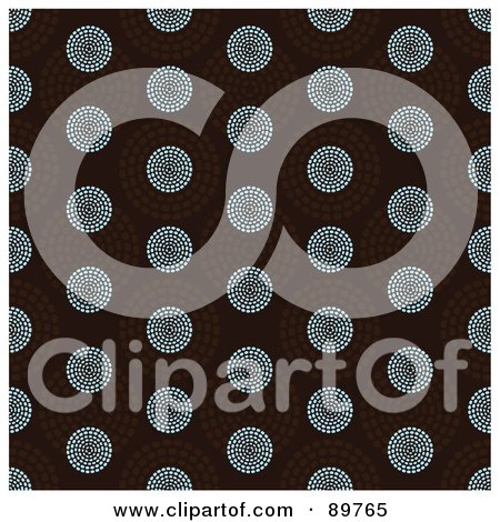 Royalty-Free (RF) Clipart Illustration of a Seamless Circle Pattern Background - Version 8 by BestVector