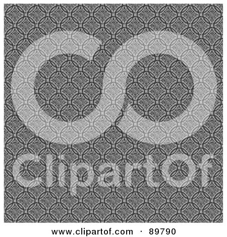 Royalty-Free (RF) Clipart Illustration of a Seamless Circle Pattern Background - Version 12 by BestVector