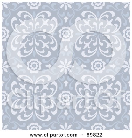 Royalty-Free (RF) Clipart Illustration of a Seamless Daisy Pattern Background - Version 4 by BestVector