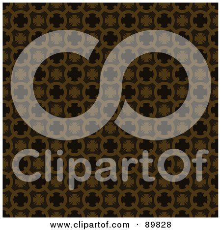 Royalty-Free (RF) Clipart Illustration of a Seamless Circle Pattern Background - Version 7 by BestVector