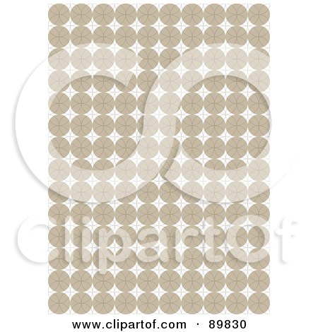 Royalty-Free (RF) Clipart Illustration of a Seamless Circle Pattern Background - Version 15 by BestVector