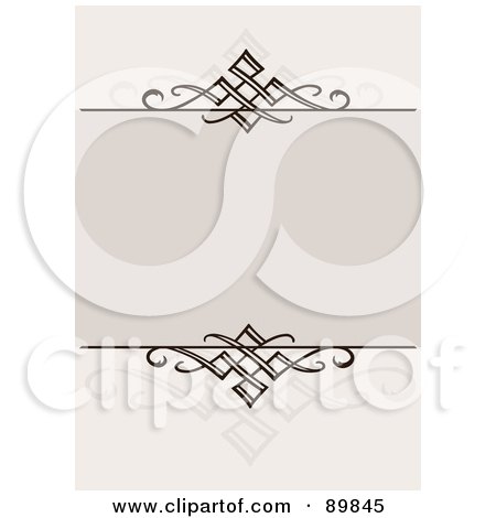 Royalty-Free (RF) Clipart Illustration of an Invitation Border And Frame With Copyspace - Version 7 by BestVector