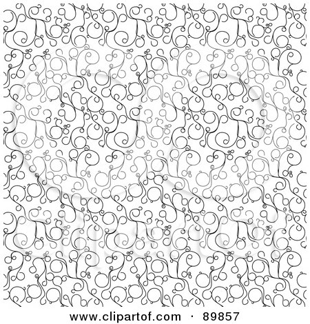 Royalty-Free (RF) Clipart Illustration of a Seamless Swirly Pattern Background - Version 1 by BestVector