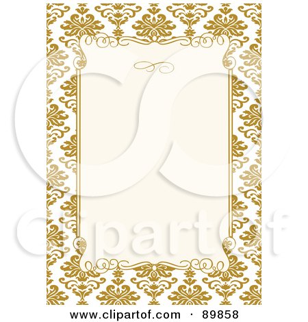 Royalty-Free (RF) Clipart Illustration of an Invitation Border And Frame With Copyspace - Version 12 by BestVector