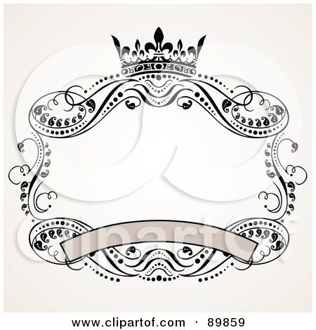 Royalty-Free (RF) Clipart Illustration of an Invitation Border And Frame With Copyspace - Version 6 by BestVector