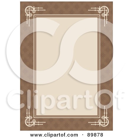 Royalty-Free (RF) Clipart Illustration of an Invitation Border And Frame With Copyspace - Version 4 by BestVector