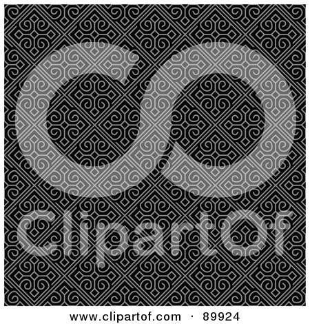 Royalty-Free (RF) Clipart Illustration of a Seamless Diamond Pattern Background - Version 2 by BestVector