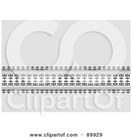 Royalty-Free (RF) Clipart Illustration of a Gray Patterned Background With A Black Border by BestVector