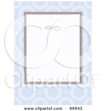 Royalty-Free (RF) Clipart Illustration of a Circle Pattern Invitation Border And Frame With Copyspace - Version 4 by BestVector
