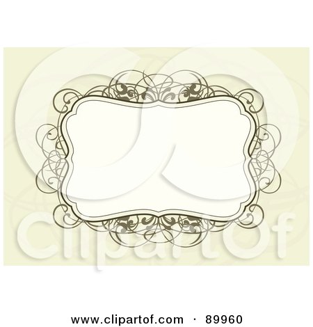 Royalty-Free (RF) Clipart Illustration of a Decorative Invitation Border And Frame With Copyspace - Version 8 by BestVector