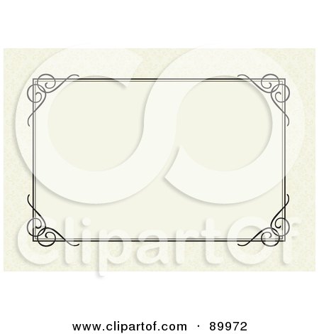 Royalty-Free (RF) Clipart Illustration of a Decorative Invitation Border And Frame With Copyspace - Version 11 by BestVector