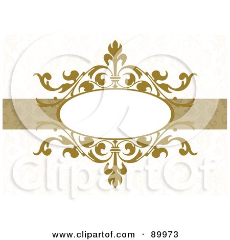 Royalty-Free (RF) Clipart Illustration of a Decorative Invitation Border And Frame With Copyspace - Version 2 by BestVector
