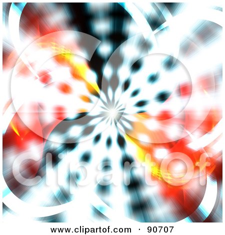Royalty-Free (RF) Clipart Illustration of a Bright Radial Vortex Background by Arena Creative