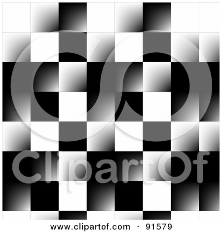 Royalty-Free (RF) Clipart Illustration of a Beveled Checker Background by Arena Creative
