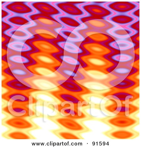 Royalty-Free (RF) Clipart Illustration of a Fiery And Ripply Purple, Red And Orange Flame Background by Arena Creative