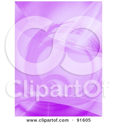 Royalty-Free (RF) Clipart Illustration of a Purple Fractal Spiral Background by Arena Creative