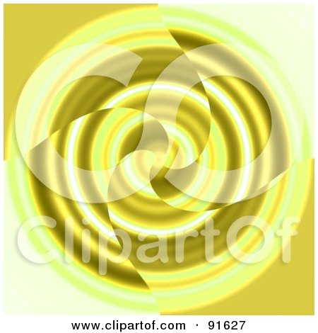 Royalty-Free (RF) Clipart Illustration of a Yellow Swirl Background by Arena Creative
