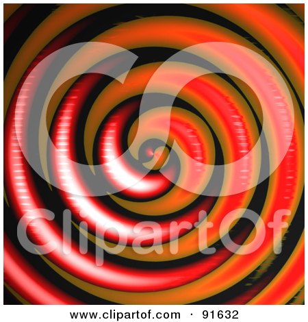 Royalty-Free (RF) Clipart Illustration of a Red, Orange And Black Swirling Background by Arena Creative