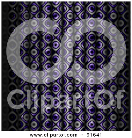 Royalty-Free (RF) Clipart Illustration of a Funky Black And Purple Curtain Background by Arena Creative