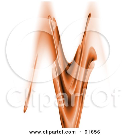 Royalty-Free (RF) Clipart Illustration of a Brown Chocolate Splash On White by Arena Creative