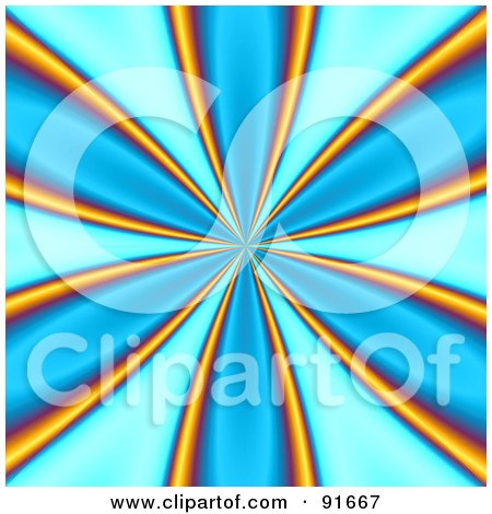 Royalty-Free (RF) Clipart Illustration of a Blue And Orange Vortex Burst by Arena Creative