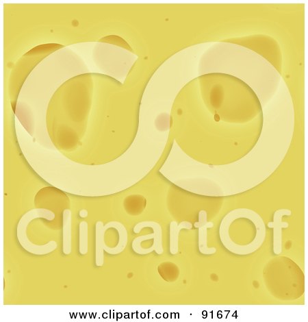 Royalty-Free (RF) Clipart Illustration of a Background Resembling Yellow Cheese by Arena Creative