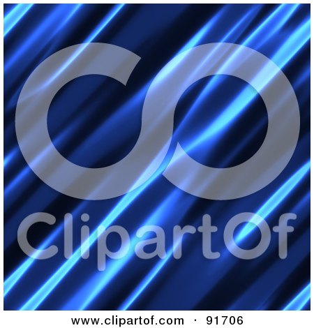Royalty-Free (RF) Clipart Illustration of a Background Of Diagonal Blue Flames by Arena Creative