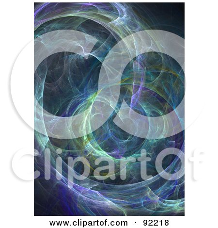 Royalty-Free (RF) Clipart Illustration of a Fractal Design Background - 36 by Arena Creative