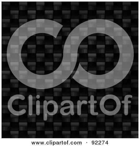 Royalty-Free (RF) Clipart Illustration of a Carbon Fiber Background Texture - 10 by Arena Creative