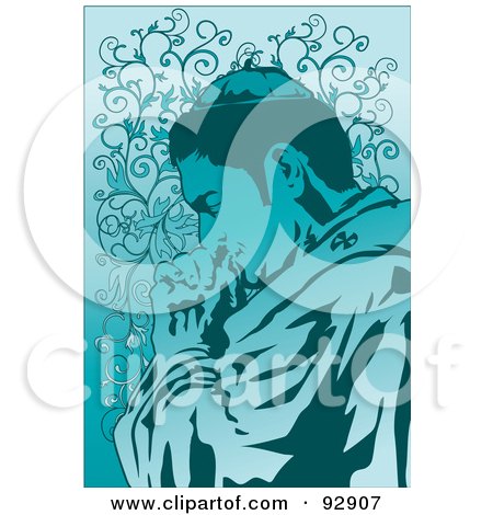 Royalty-Free (RF) Clipart Illustration of a Praying Person - 2 by mayawizard101